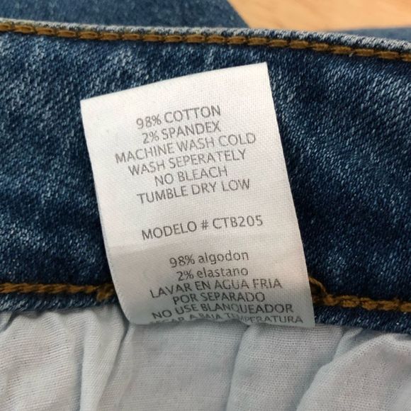 Black Label c’est toi Mid Rise Ankle Skinny Distressed Jeans size 15/33 NWT - Picture 11 of 12